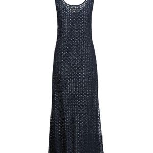 KENZO Blue Maxi Dress Viscose, Polyamide