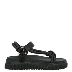 Voile Blanche Black Sandals