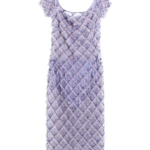 Elisabetta Franchi Purple Midi Dress