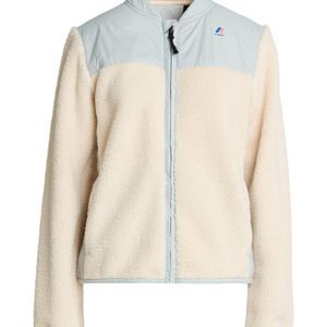 K-Way White Shearling & Teddy