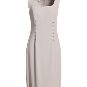 Robe Midi Clips en coloris Gris