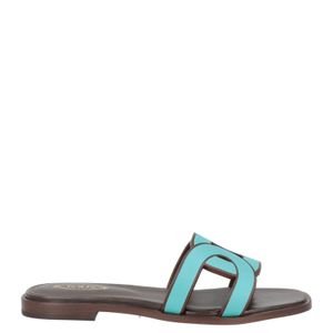 Tod's Blue Sandals Leather