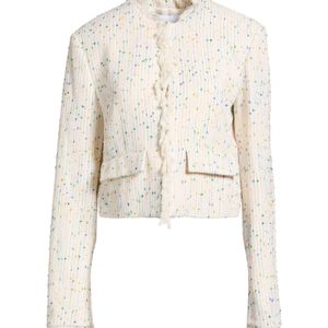 MSGM White Jacket Cotton, Polyester, Polyamide