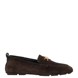 Versace Brown Dark Loafers Leather for men