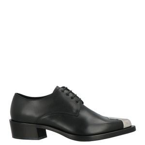 McQueen Black Lace-Up Shoes for men