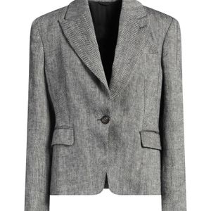 Brunello Cucinelli Grey Blazer Linen, Ecobrass