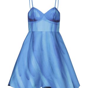 Moschino Blau Kurzes Kleid