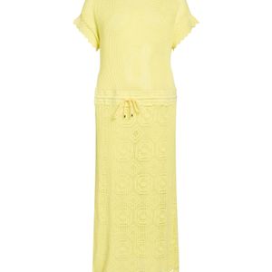 Twinset Yellow Midi Dress