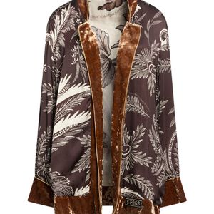 5 PROGRESS Brown Jacket Viscose, Polyester