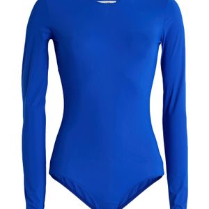MM6 by Maison Margiela Blue Bodysuit Polyamide, Elastane
