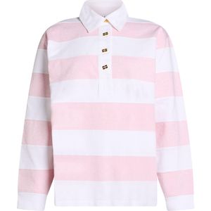 Ganni Pink Polo Shirt Organic Cotton