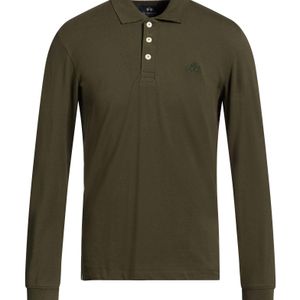 La Martina Green Military Polo Shirt Cotton, Elastane for men