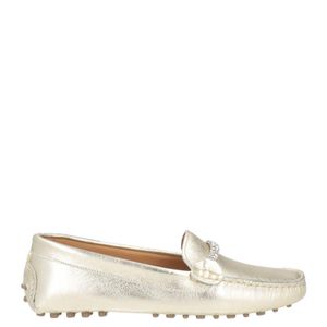Baldinini White Loafers Leather