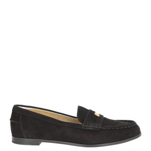 Ines De La Fressange Paris Black Loafers Leather