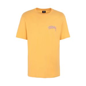 Camiseta Stussy de hombre de color Naranja
