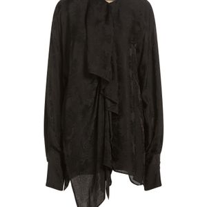 Uma Wang Black Shirt Viscose, Cupro