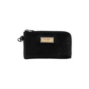 Dolce & Gabbana Black Coin Purse Nylon