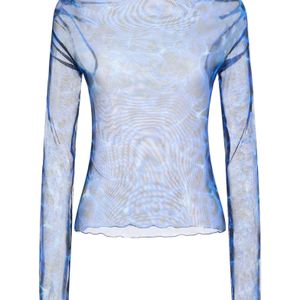 KNWLS Blue Top Polyester, Elastane