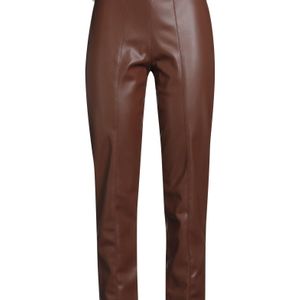 Jijil Brown Pants Polyester, Polyurethane