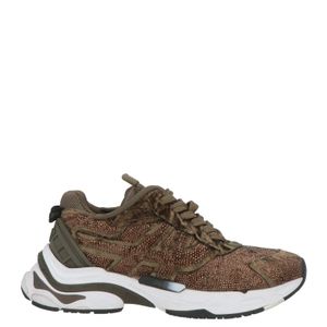 Ash Brown Military Sneakers Textile Fibers