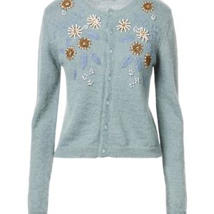 Elisabetta Franchi Blue Cardigan