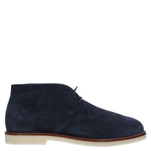 Hogan Blue Ankle Boots Leather for men