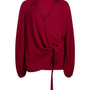 Carla G Red Top Polyester