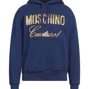 Moschino Blue Couture Sweatshirt Cotton for men