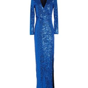 Camilla Blue Maxi Dress Polyester, Elastane