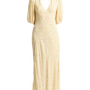 Rixo Metallic Maxi Dress