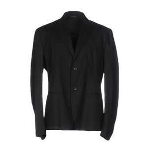 Grey Daniele Alessandrini Black Suit Jacket for men