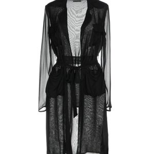 Diane von Furstenberg Black Overcoat