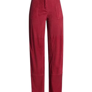 Giorgio Brato Red Pants Leather