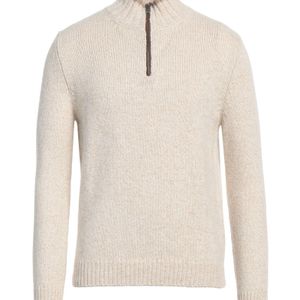 Fedeli White Turtleneck Cashmere, Lambskin for men
