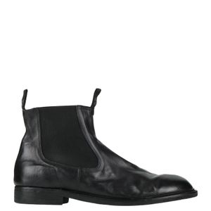 Moma Black Ankle Boots Leather for men