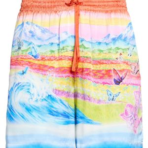 Casablanca Grey Shorts & Bermuda Shorts Silk for men