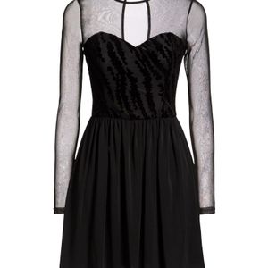 Toy G. Black Mini Dress Polyester, Elastane