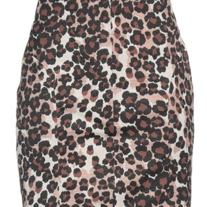 Pushbutton Gray Mini Skirt