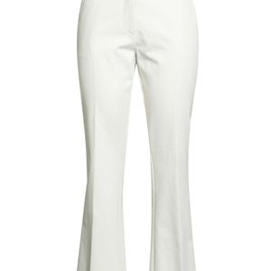 Drumohr White Pants Cotton, Elastane