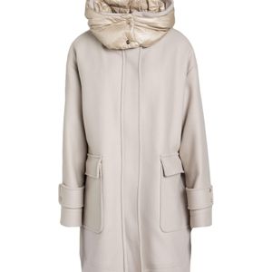 Herno Gray Light Coat Virgin Wool, Polyamide