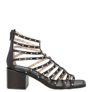 Anna F. Black Sandals Leather