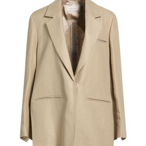 Peserico Natural Sand Blazer Linen