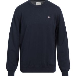 Gant Blue Sweater Cotton, Wool for men