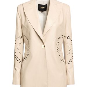 Babylon Natural Blazer Polyurethane, Viscose