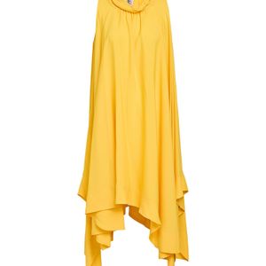 Semicouture Yellow Midi Dress