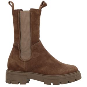 Mjus Brown Khaki Ankle Boots Soft Leather
