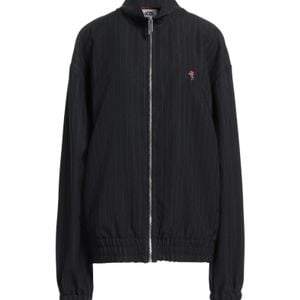 Gcds Black Charcoal Jacket Polyester, Viscose, Elastane