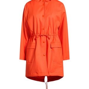 Moschino Orange Coat Polyester, Cotton, Elastane