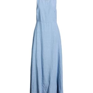 120% Lino Blue Maxi Dress Linen