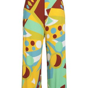 Fedeli Yellow Pants Viscose, Elastane